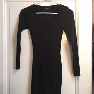 ASOS Petite ribbed mini button front dress